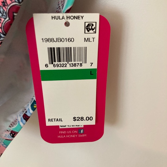 Hula Honey bikini with teal straps, New - Picture 4 of 10